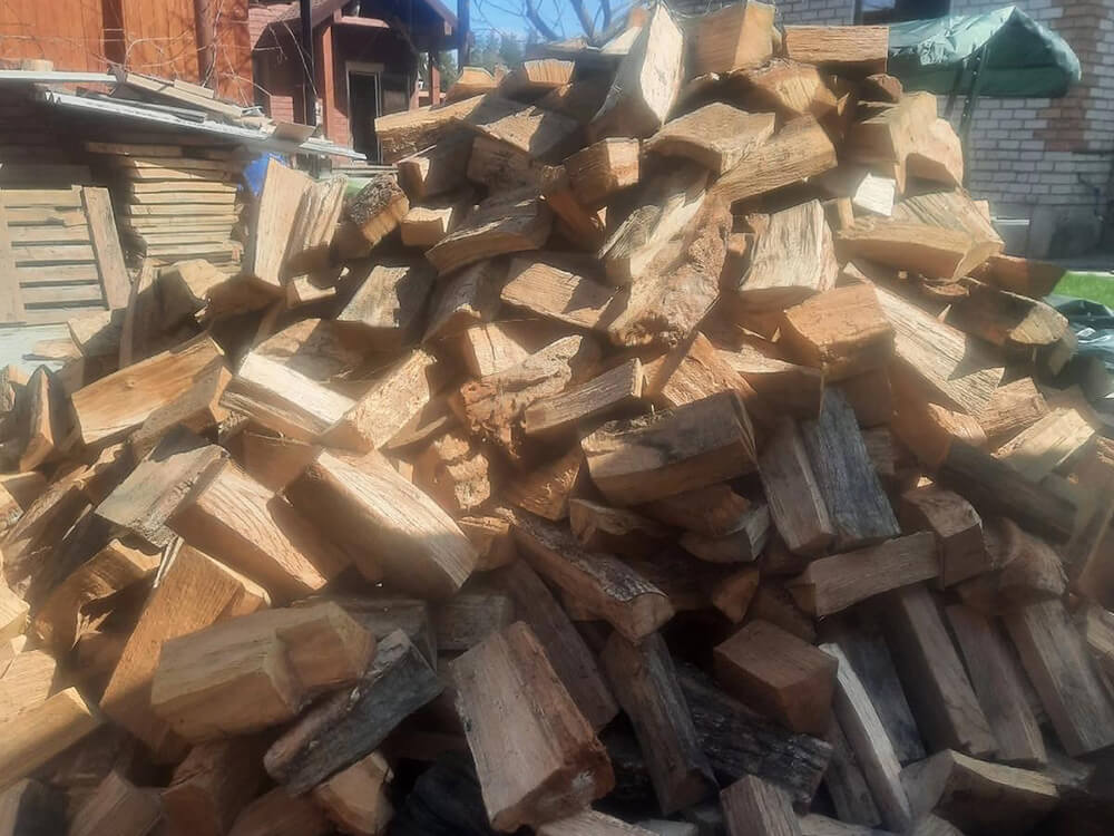 Доставка купленных колотых дубовых дров